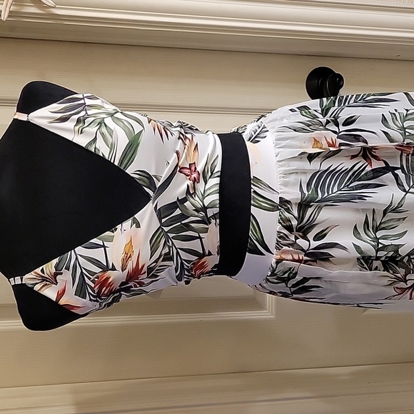 Tropical Floral Maxi Dress 2 Piece NWT - Picture 6 of 15